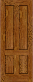 Raised  Panel   Long  Wood  Red Oak  Doors